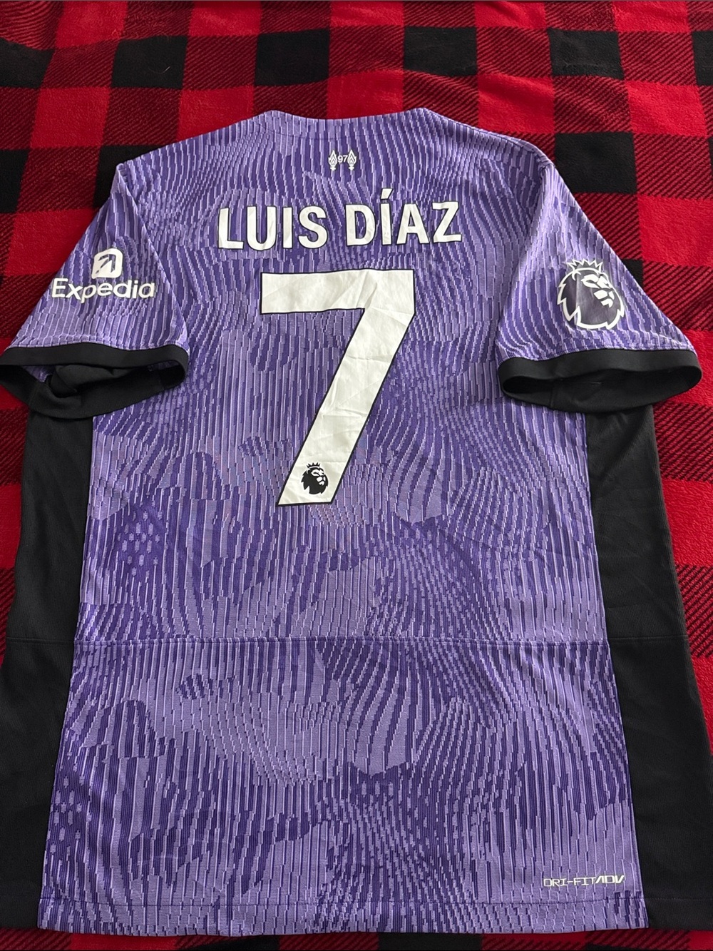 Liverpool FC #7 Luis Diaz 2023-24 Nike Third Away Premier League Jersey